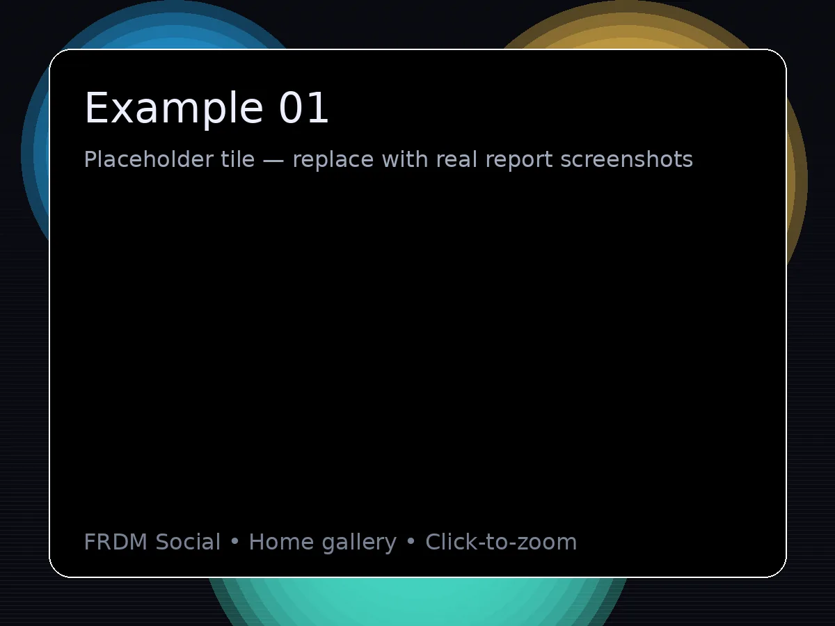 Example report tile 1